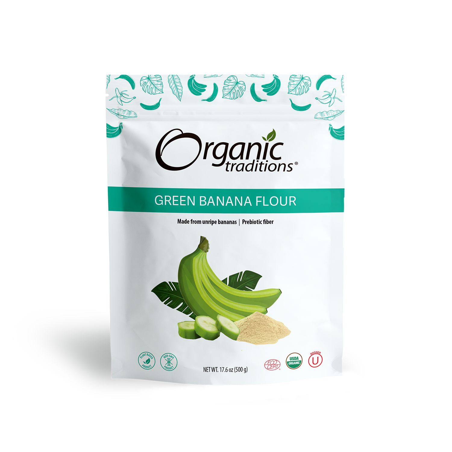 NaturalSlim Glucotein® Resistant Starch - Organic Green Banana & Peas  Powder, 1 lb 