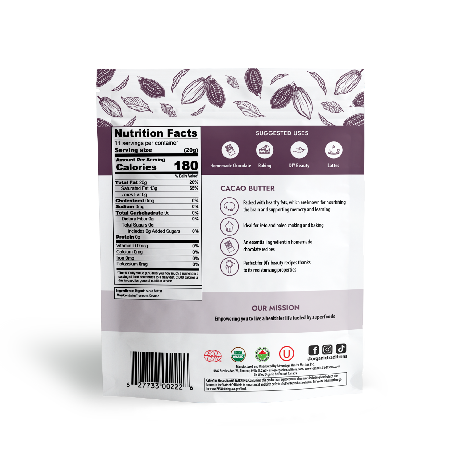 Organic Cacao Butter