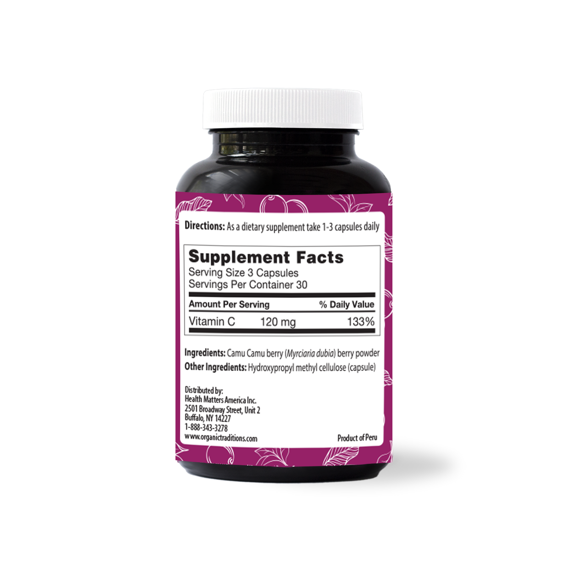 Natural Traditions Camu Camu Berry Capsules