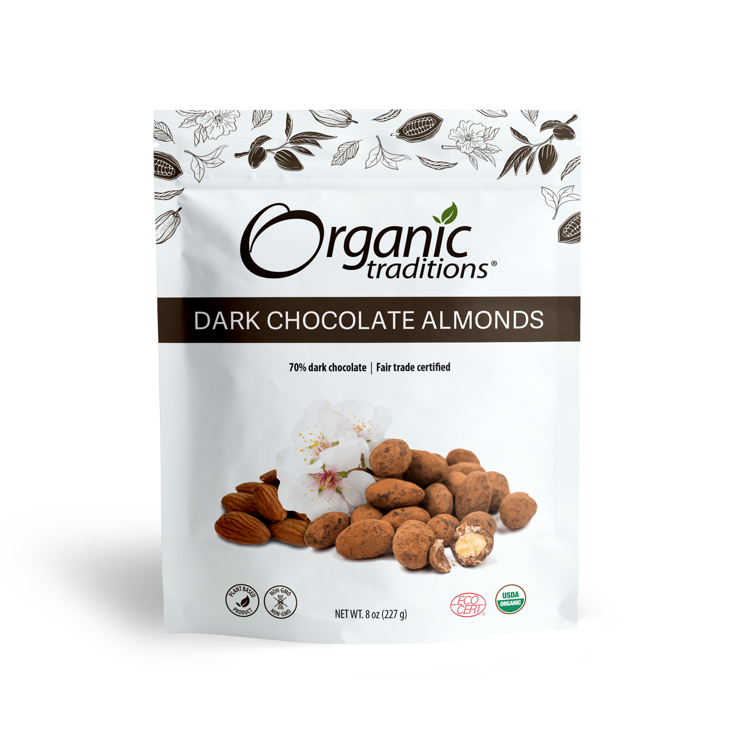 Organic Dark Chocolate Covered Almonds