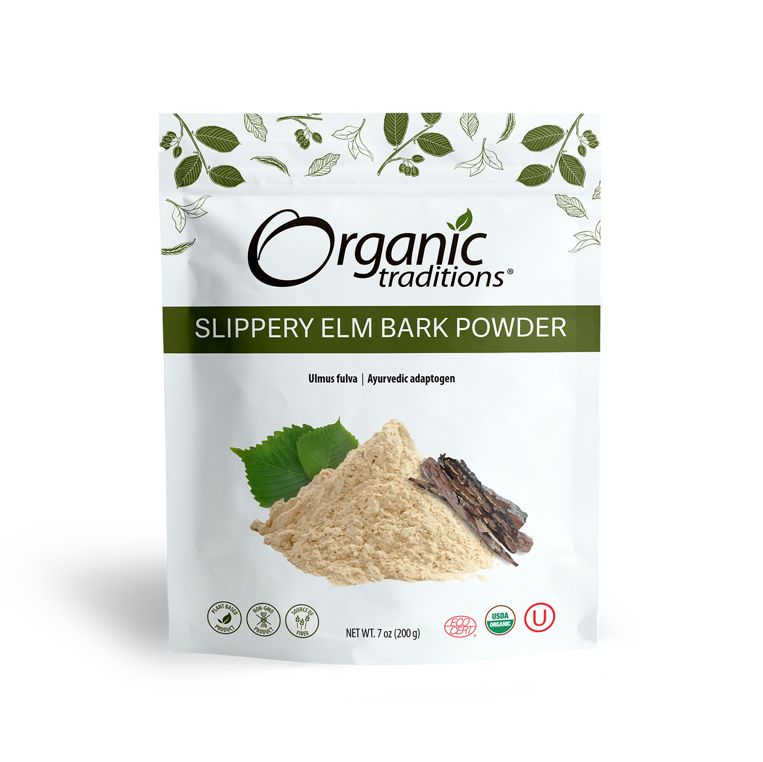 organic traditions slippery elm bark powder front of bag image