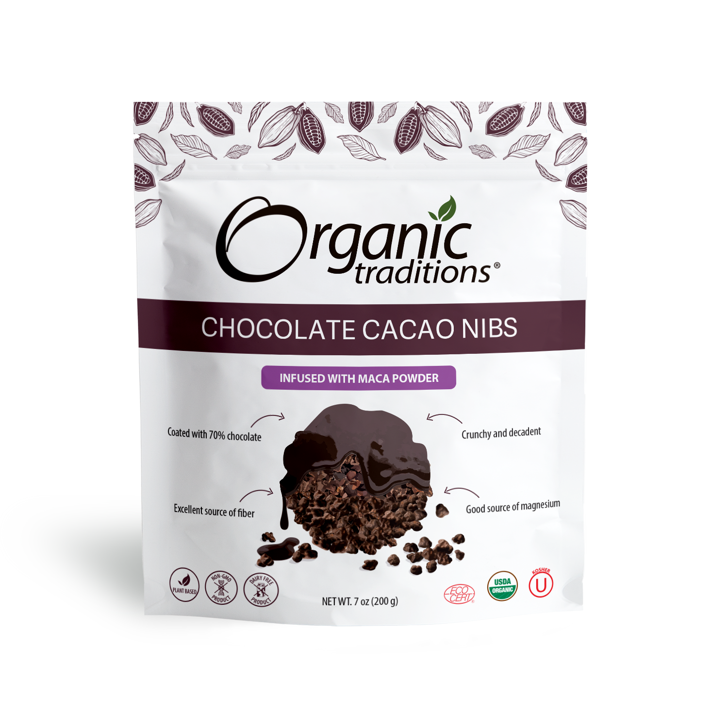 Organic Chocolate Cacao Nibs with Maca