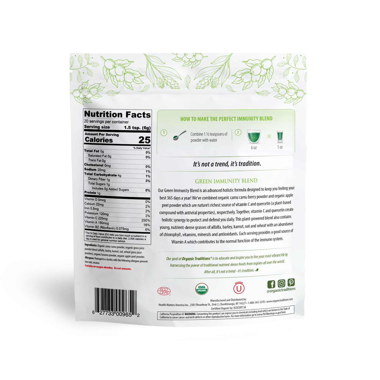 Organic Green Immunity Blend