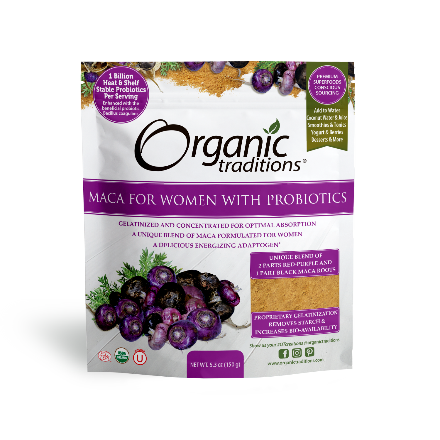 Organic Maca for Women with Probiotics